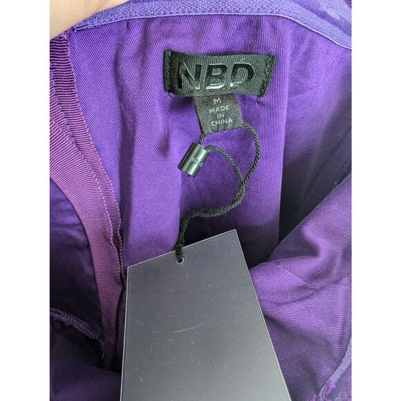 NWT NBD Revolve Daimilee Lace Strapless Mini Dress in Ultra Violet - Picture 8 of 10